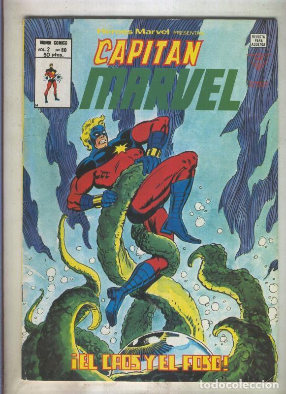 C&oacute;mics: Heroes Marvel volumen 2 numero 60: Capitan Marvel (numerado 2 en trasera) - Varios - Foto 1
