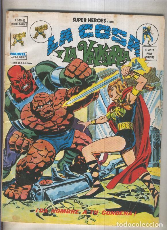 C&oacute;mics: Super Heroes volumen 2 numero 043: La Cosa y La Valkyria - Varios - Foto 1