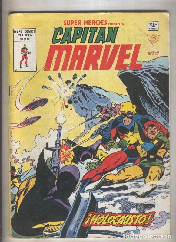 C&oacute;mics: Super Heroes volumen 2 numero 132: Capitan Marvel - Varios - Foto 1