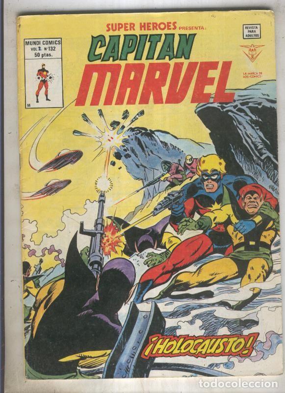 C&oacute;mics: SUPER HEROES numero 132: CAPITAN MARVEL (2contraportada) - VARIOS - Foto 1