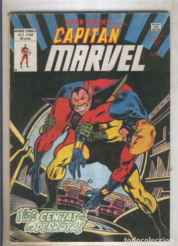 C&oacute;mics: SUPER HEROES numero 133: CAPITAN MARVEL (2contraportada) - VARIOS - Foto 1
