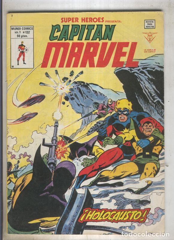 C&oacute;mics: SUPER HEROES numero 132: CAPITAN MARVEL (4contraportada) - VARIOS - Foto 1