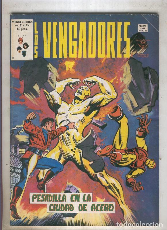 Comics: LOS VENGADORES Volumen 2 numero 45 (numerado 2 en trasera) - VARIOS