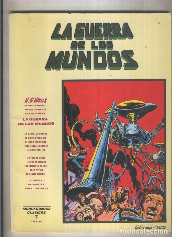 Fumetti: Mundicomics clasicos numero 02: La guerra de los mundos (numerado 2 en interior cubierta) - H.G.Well