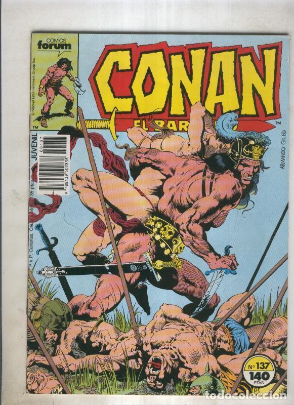 C&oacute;mics: Conan el Barbaro primera edicion numero 137 (numerado 2 en trasera) - Foto 1
