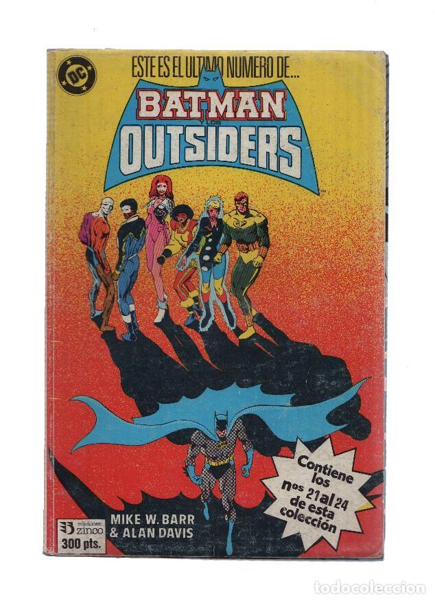 C&oacute;mics: BATMAN OUTIDERS, Retapado: Numeros 21 al 24 (Zinco) - Varios - Foto 1