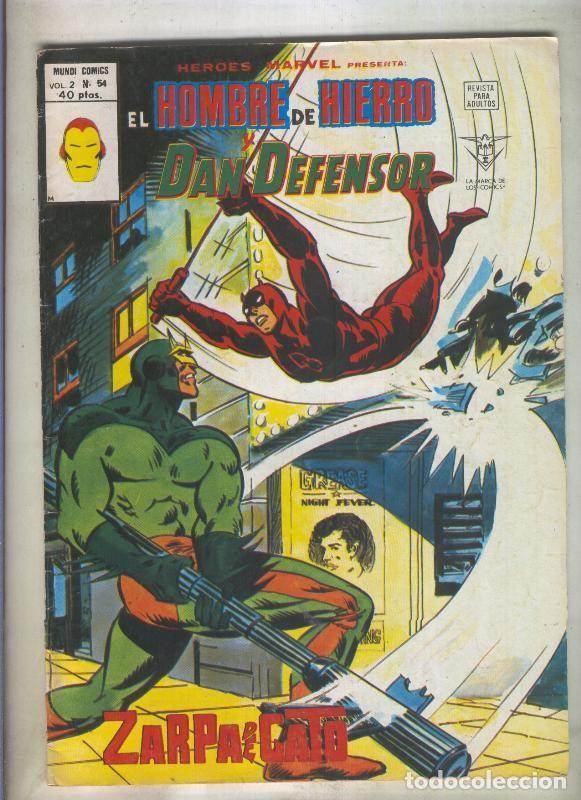 C&oacute;mics: Heroes Marvel volumen 2 numero 54 El Hombre de Hierro y Dan Defensor - Varios - Foto 1