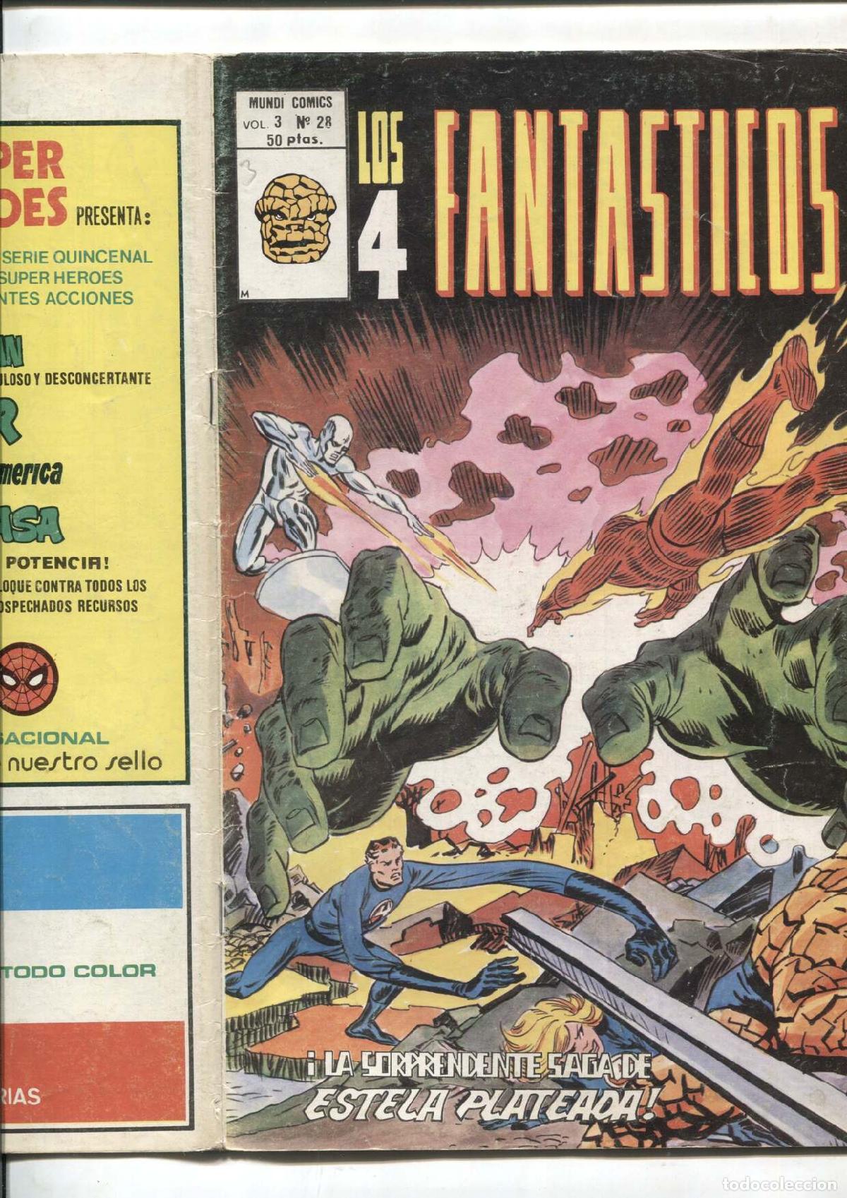 Comics: Vertice: Los 4 Fantasticos volumen 3 numero 28: (numerado 3 en trasera) - varios