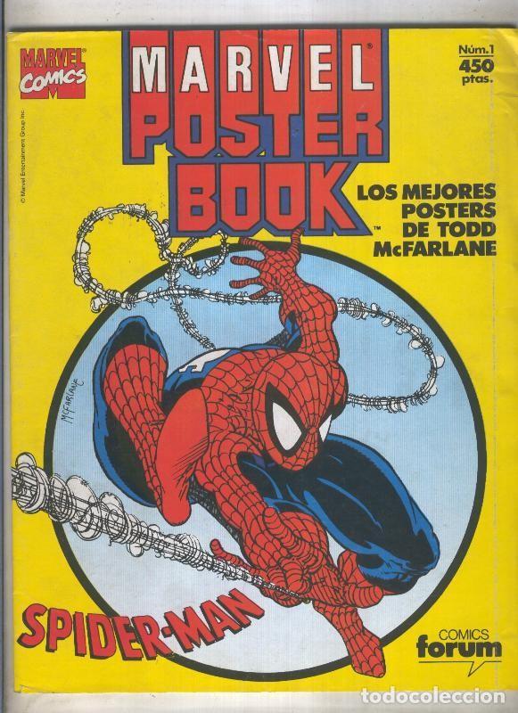 C&oacute;mics: Marvel Poster Book: Spiderman (numerado 3 en trasera) - Todd McFarlane - Foto 1