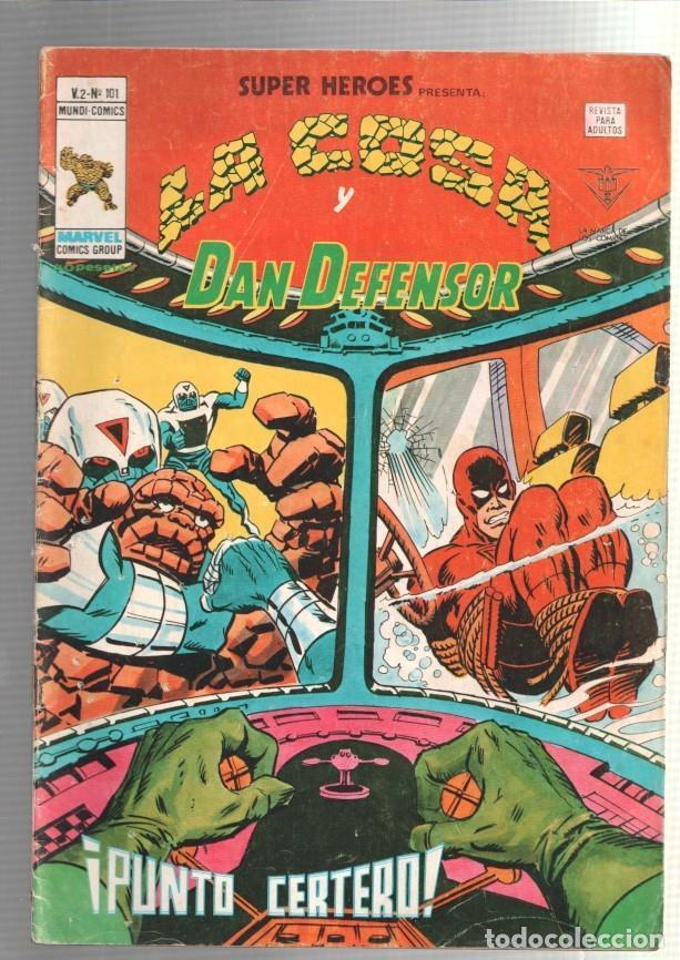 C&oacute;mics: Vertice: Super Heroes volumen 2 numero 101: La Cosa y Dan Defensor - varios - Foto 1