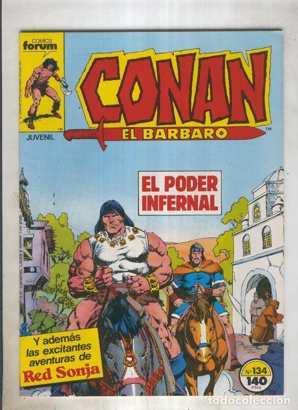 C&oacute;mics: Conan el Barbaro primera edicion numero 134 (numerado 2 en trasera) - Foto 1