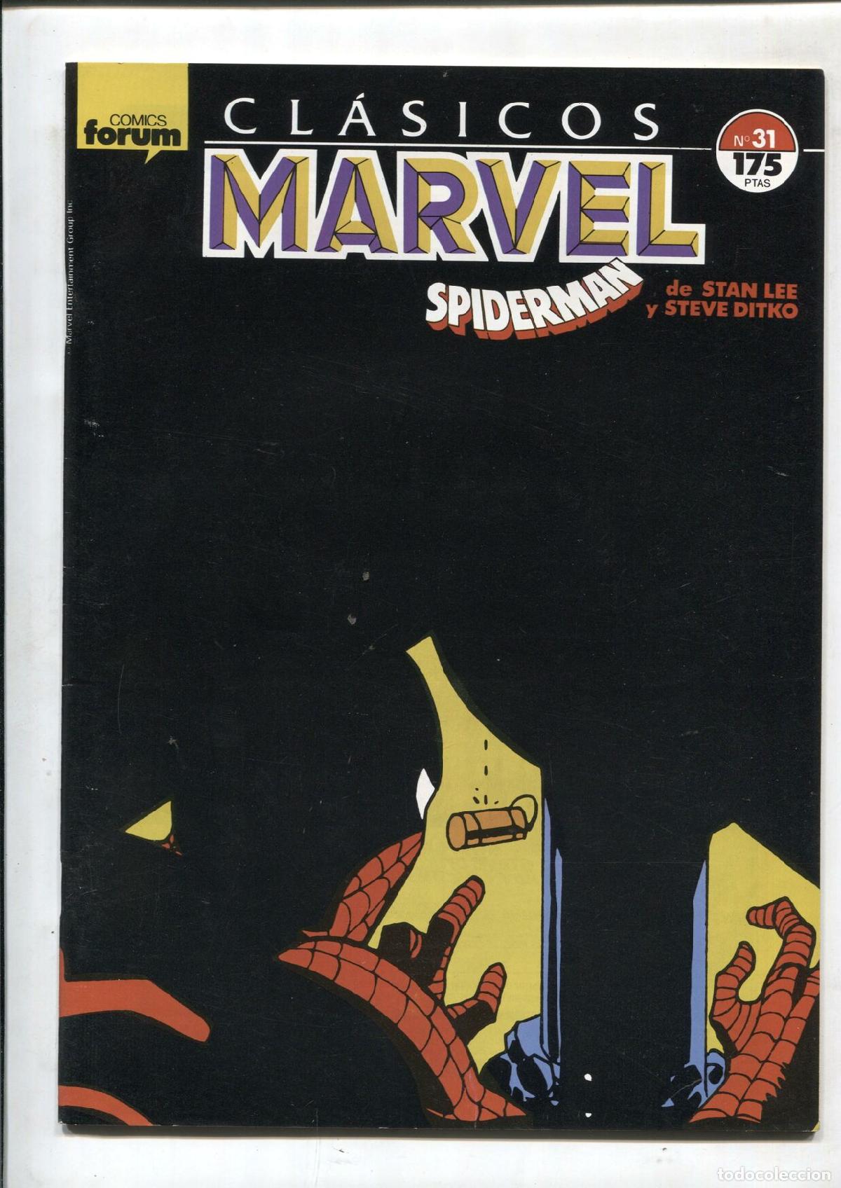 C&oacute;mics: Clasicos Marvel numero 31: Spiderman (numerado 1 en trasera) - varios - Foto 1