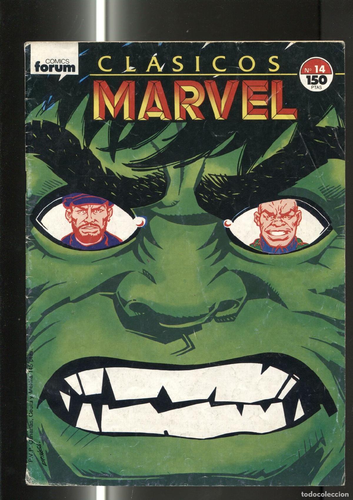 C&oacute;mics: Clasicos Marvel numero 14: La Masa /Hulk (numerado 4 en trasera) - varios - Foto 1