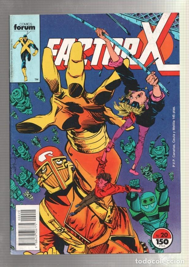 C&oacute;mics: Factor X numero 20: Si debo morir (numerado 1 en trasera) - Varios - Foto 1