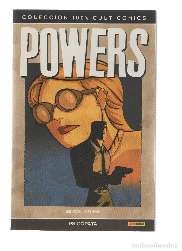 C&oacute;mics: 100% Cult Comics - POWERS: PSICOPATA - Brian Michael Bendis (Panini 2008) - Brian Michael Bendis - Foto 1