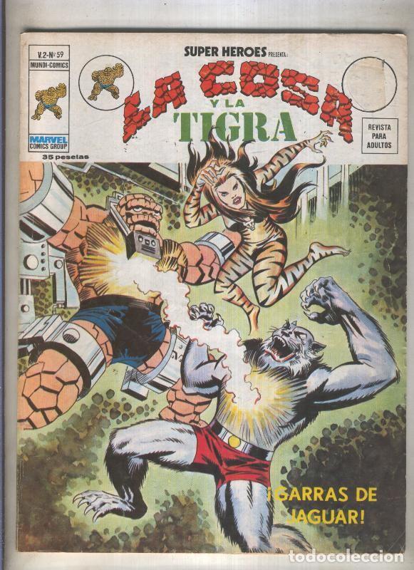 C&oacute;mics: Super Heroes volumen 2 numero 059: La Cosa y La Tigra (numerado 1 en trasera) - Varios - Foto 1