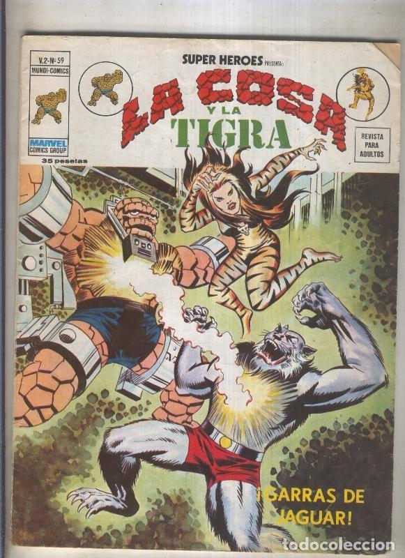 C&oacute;mics: Super Heroes volumen 2 numero 059: La Cosa y La Tigra (numerado 2 en trasera) - Varios - Foto 1