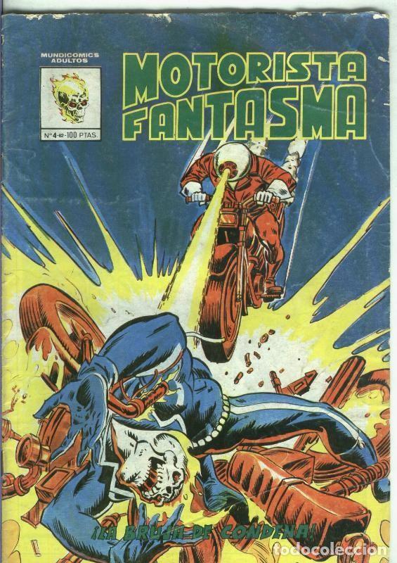 C&oacute;mics: Motorista Fantasma de Mundicomics numero 4 (numerado 1 en trasera): La bruja de condena - Varios