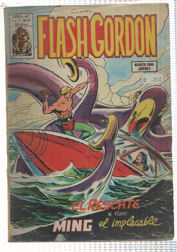 C&oacute;mics: Vertice: Flash Gordon volumen 1 numero 40: El rescate y Ming el implacable - varios - Foto 1