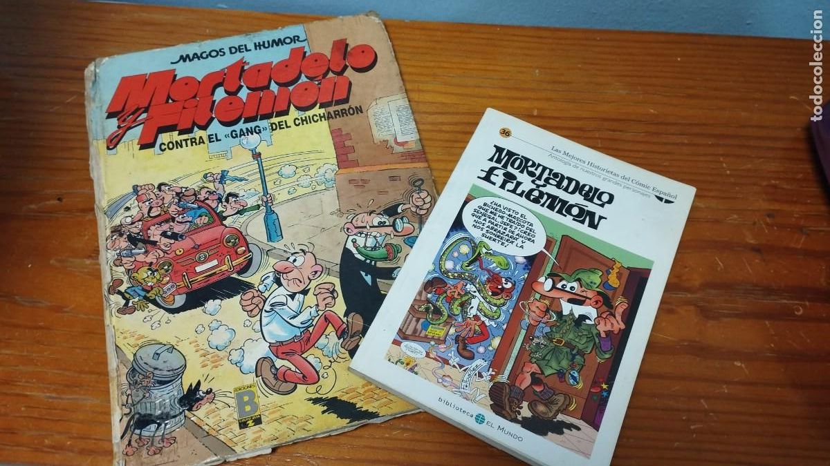 Comics: LOTE DE 2 COMIC DE MORTADELO Y FILEMON DETERIORADOS