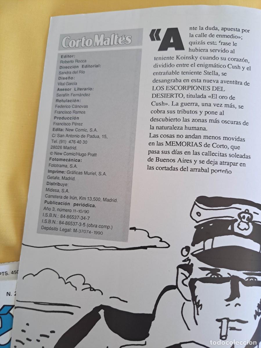 C&oacute;mics: HUGO PRATT - CORTO MALTES N&ordm; 11 - 1990 - CON CROMOS - Foto 3