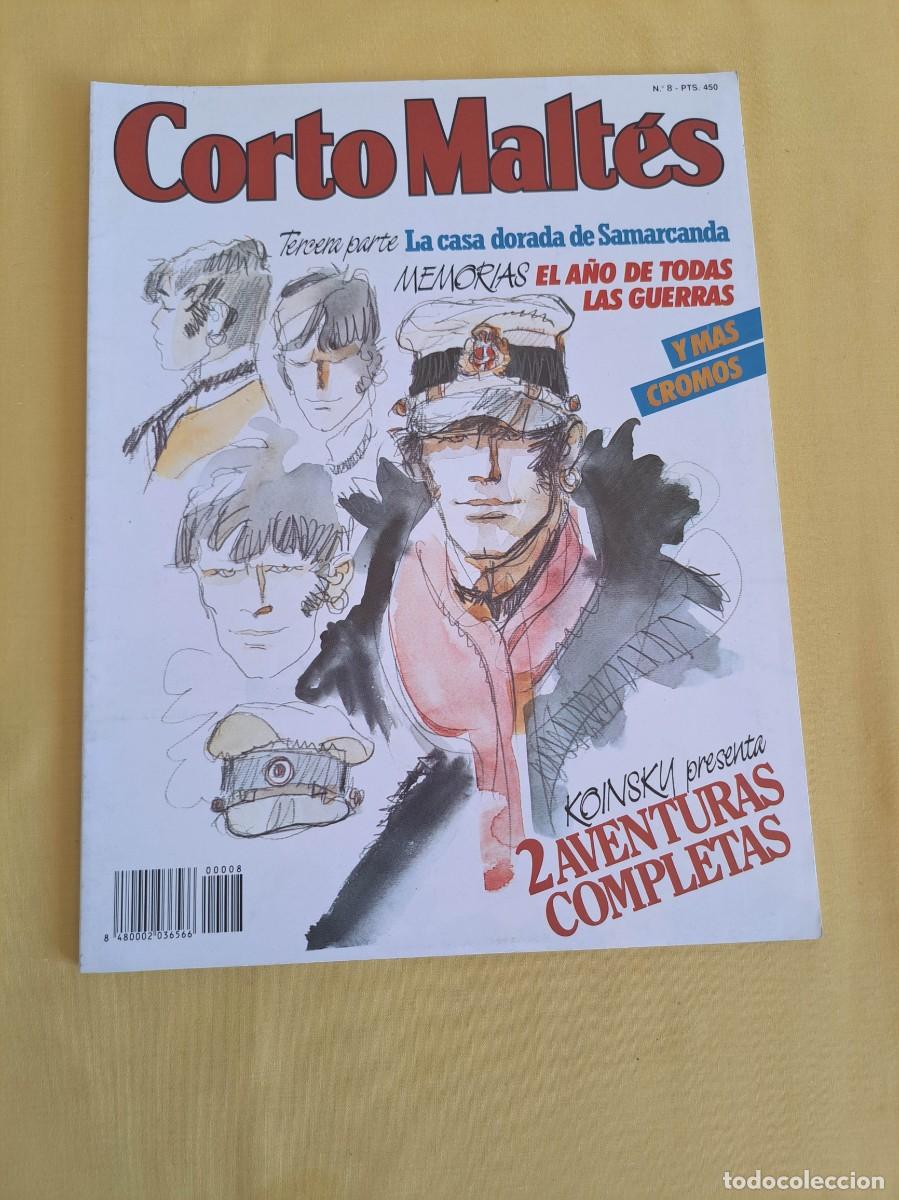 C&oacute;mics: HUGO PRATT - CORTO MALTES N&ordm; 8 - 1989 - CON CROMOS - Foto 1