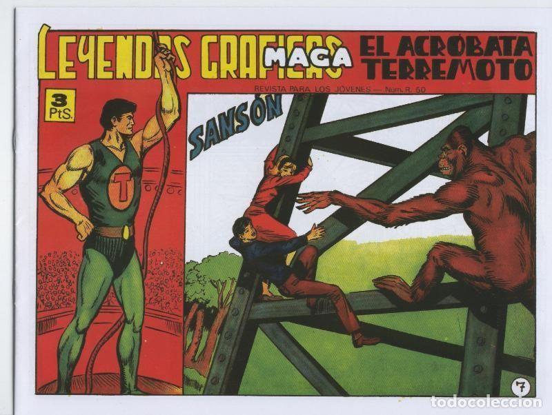 C&oacute;mics: El Acrobata Terremoto facsimil numero 7: Sanson - Manuel Gago - Foto 1