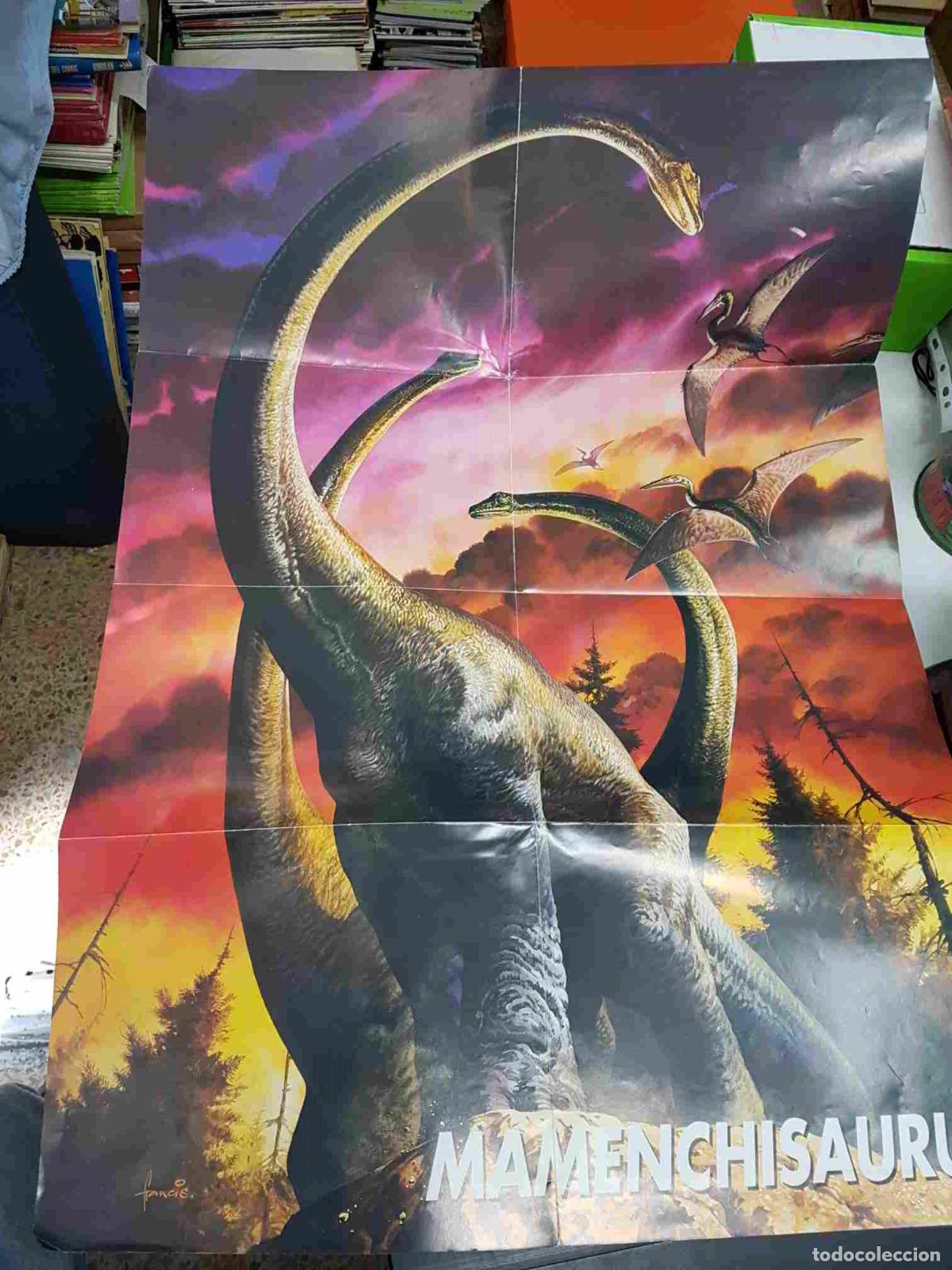 C&oacute;mics: Planeta: Dinosaurios. Coleccion de super posters. Posters de Mamenchisaurus y Glyptodon - Foto 2