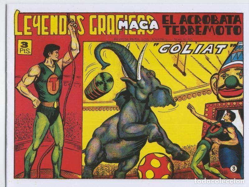 Comics: El Acrobata Terremoto facsimil numero 3: Goliat - Manuel Gago