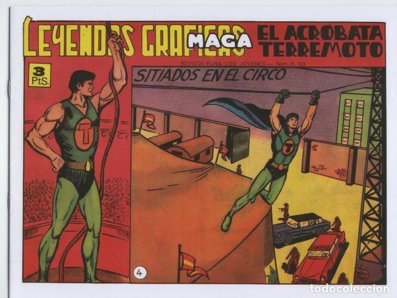 Comics: El Acrobata Terremoto facsimil numero 4: Sitiados en el circo - Manuel Gago
