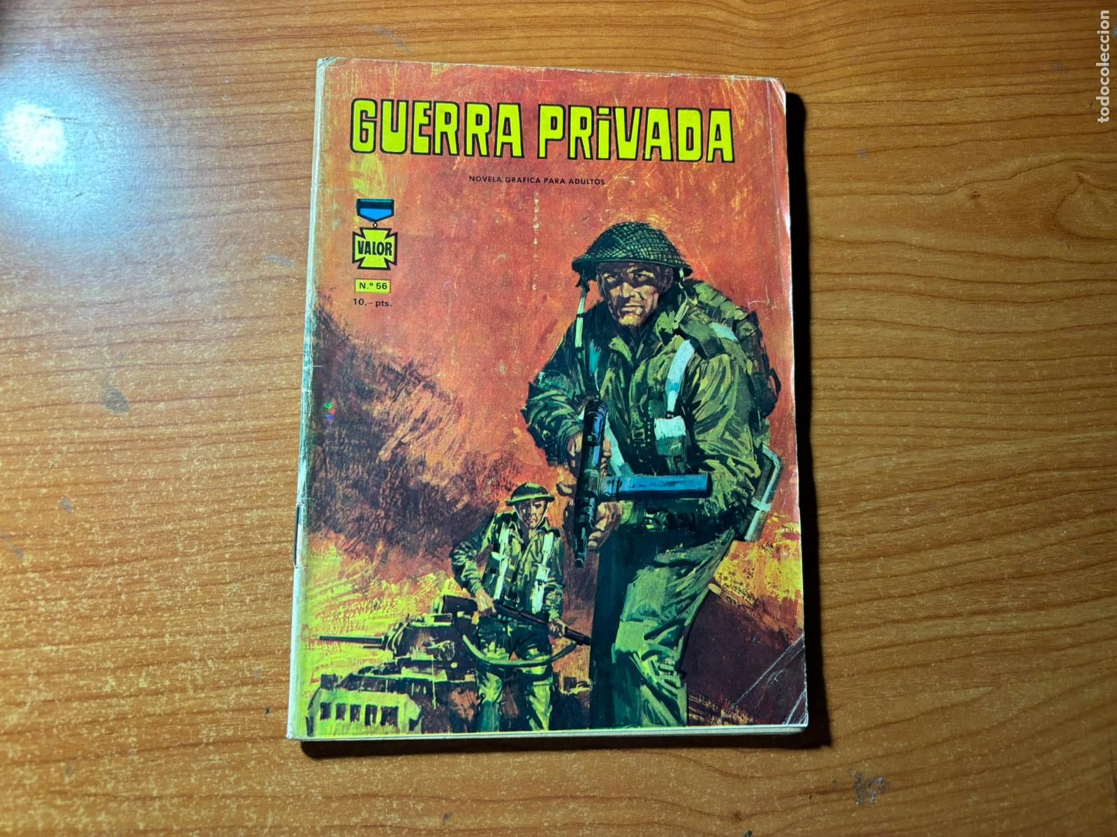 C&oacute;mics: VALOR N&ordm; 56 GUERRA PRIVADA (1965, SEMIC) ULTIMO NUMERO