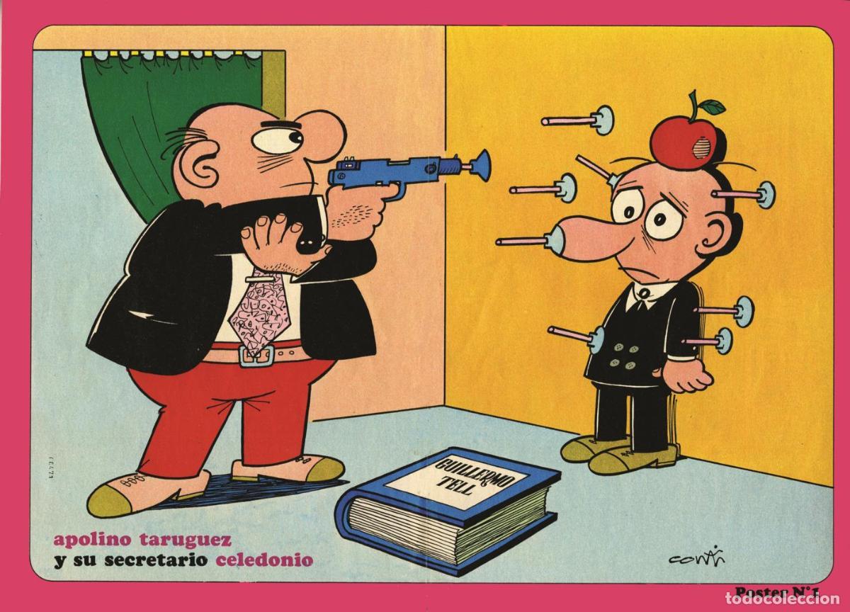Fumetti: Poster DIN 4 numero 0056: Apolino Taruguez y Celedonio (Conti), serie Bruguera - NULL