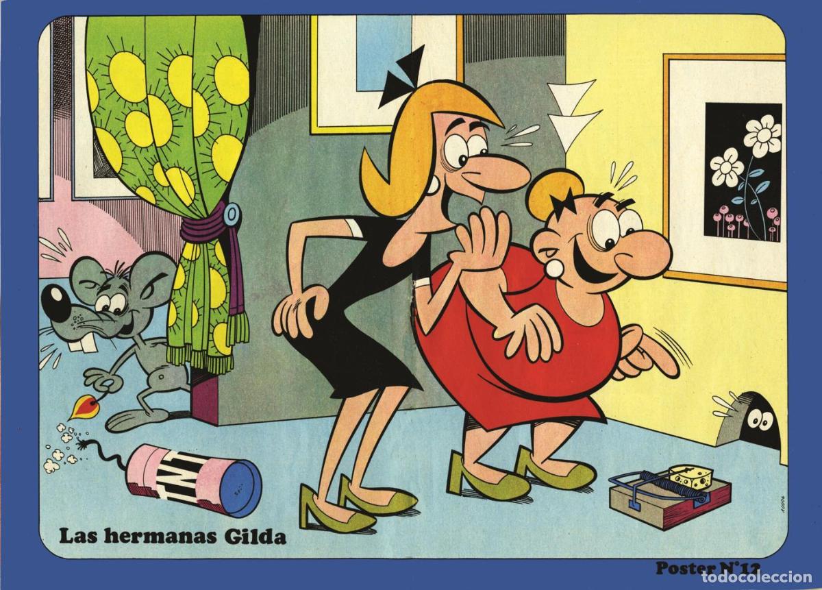 Fumetti: Poster DIN 4 numero 0068: Las hermanas Gilda (Vazquez), serie Bruguera - NULL