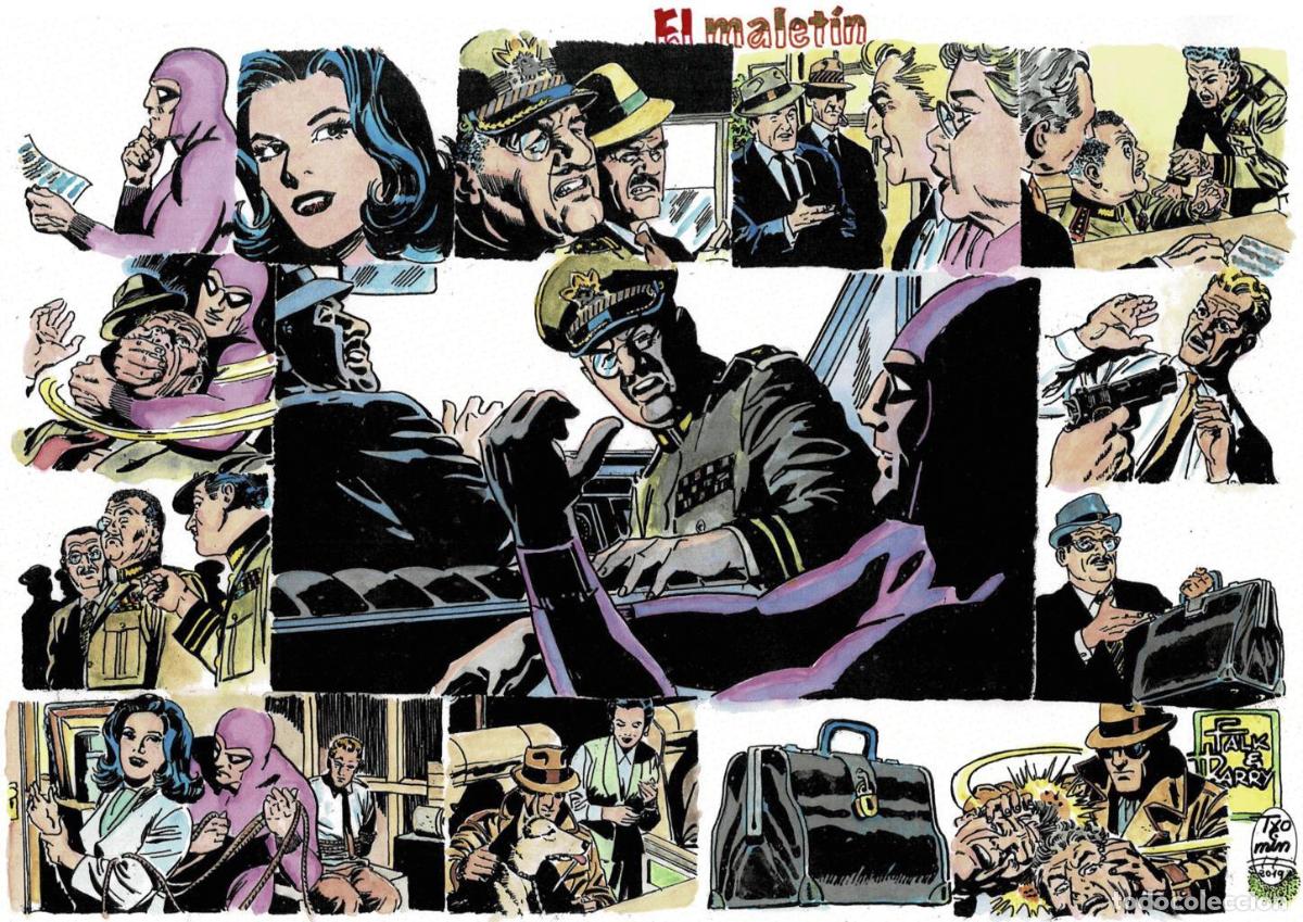 Comics : Poster DIN 4 numero 0094 serie El Hombre Enmascarado (The Phantom) modelo 19: El maletin - NULL