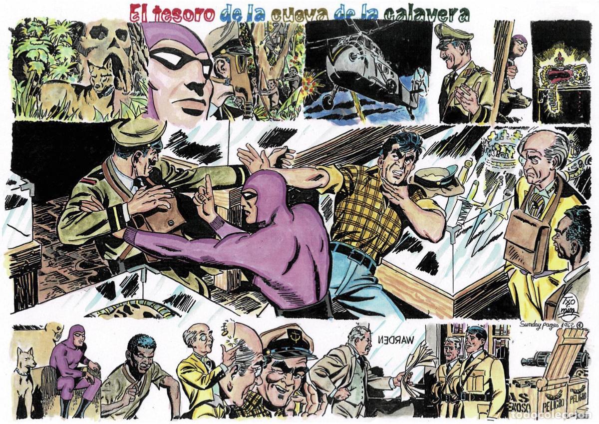 Comics: Poster DIN 4 numero 0095 serie El Hombre Enmascarado (The Phantom) modelo 20: El tesoro de la cueva