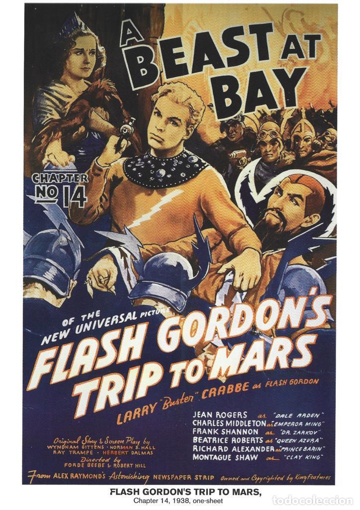 Fumetti: Poster DIN 4 numero 1037: Flash Gordon's Trip To Mars, chapter 14, 1938: A beast at Bay: Larry Buste
