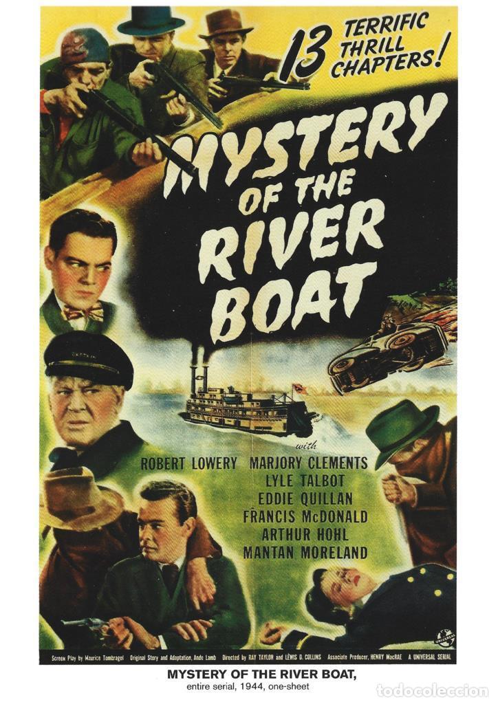 Comics: Poster DIN 4 numero 1117: Mystery of The River Boat, entire serial, 1944: Robert Lowery - NULL