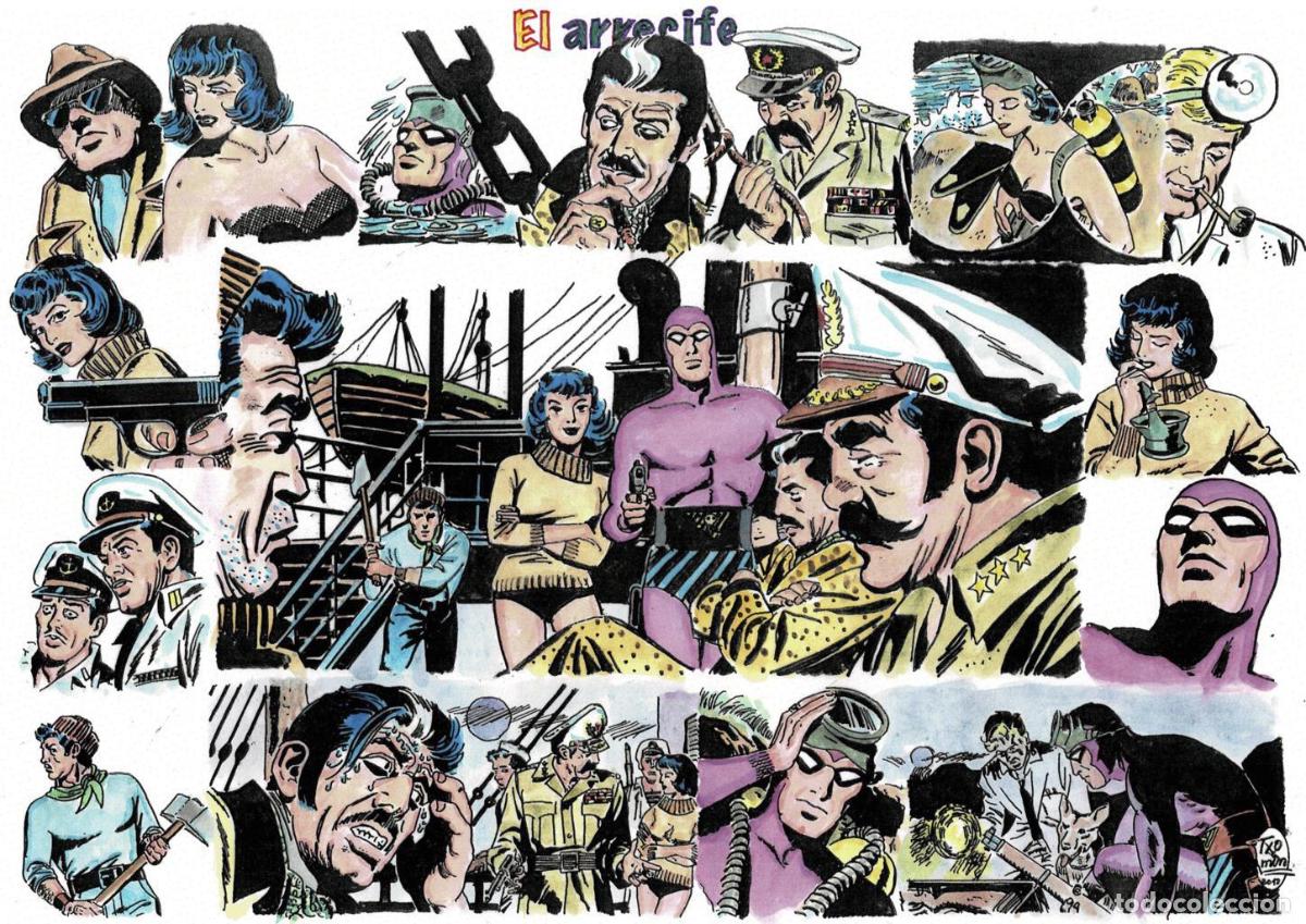 Comics: Poster DIN 4 numero 0083 serie El Hombre Enmascarado (The Phantom) modelo 08: El arrecife - NULL