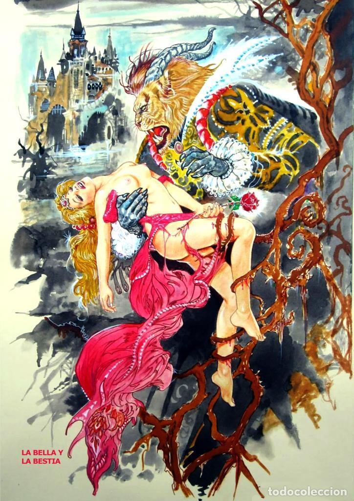 Comics: Poster DIN 4 numero 0210: serie Fantasia: La bella y la bestia - NULL