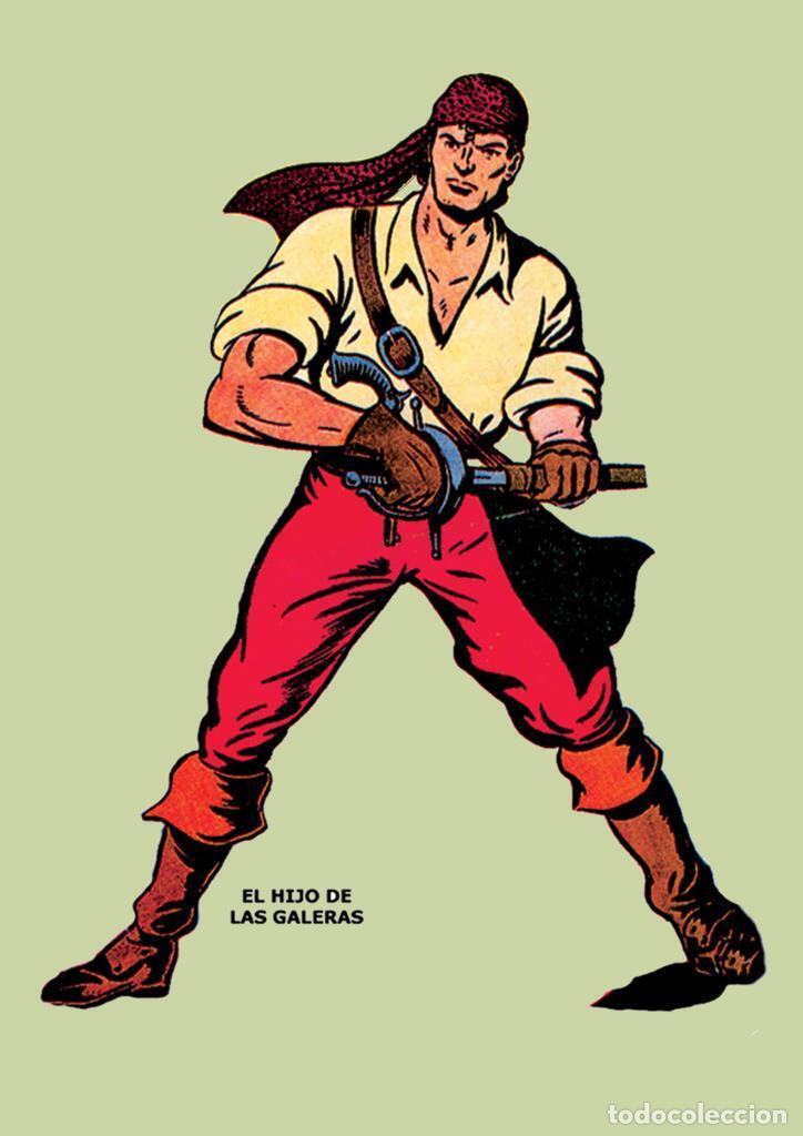 Comics: Poster DIN 4 numero 0282: El hijo de las galeras de Manuel Gago, serie Clasicos Espa&ntilde;oles - NULL