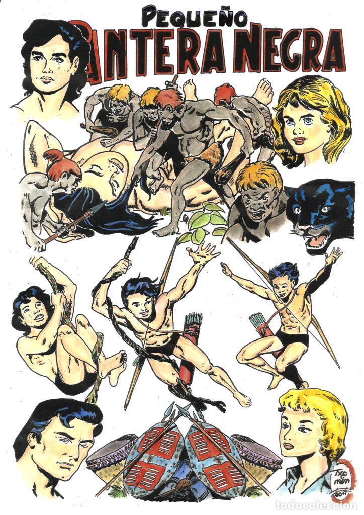Comics: Poster DIN 4 numero 0330: Peque&ntilde;o Pantera Negra, serie Pantera Negra, visto por Txomin - NULL