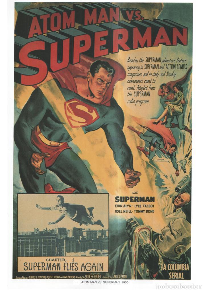 Comics : Poster DIN 4 numero 1056: Aton Man vs Superman, 1950: Superman flies Again: Kirk Alyn - NULL