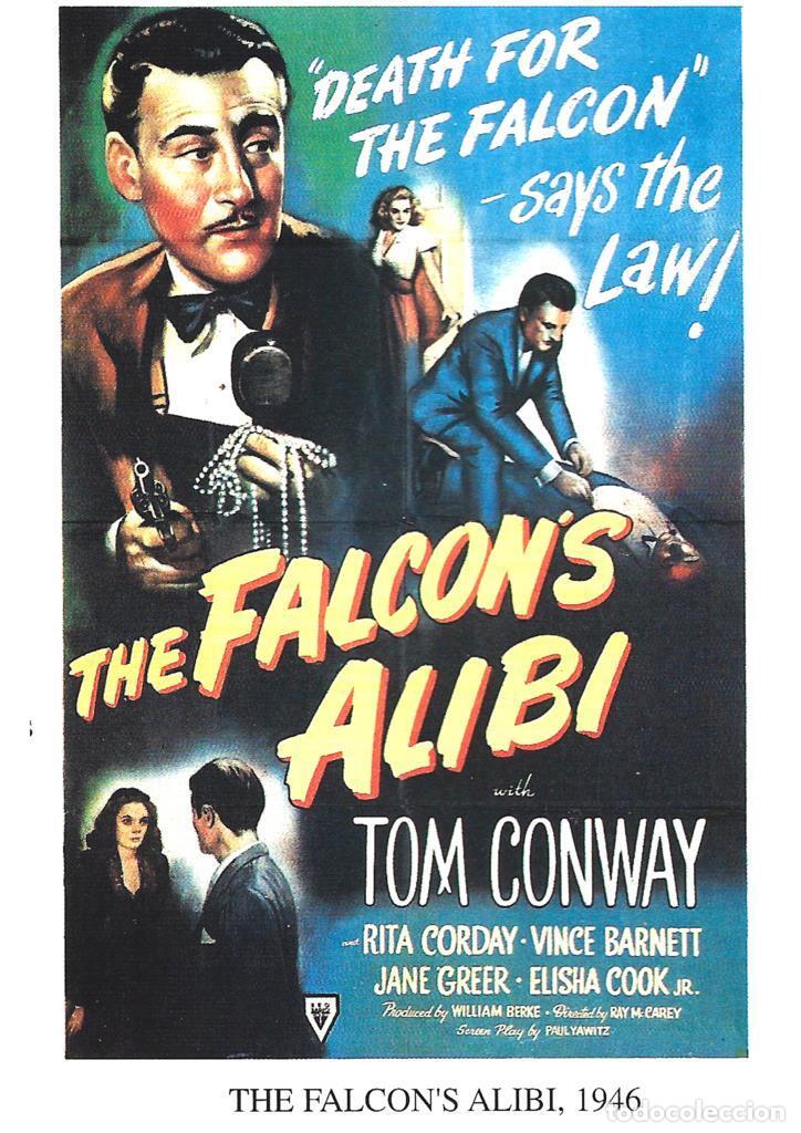 Fumetti: Poster DIN 4 numero 1241: The Falcon's Alibi, 1946: Tom Conway, Rita Corday, Vince Barnett - NULL