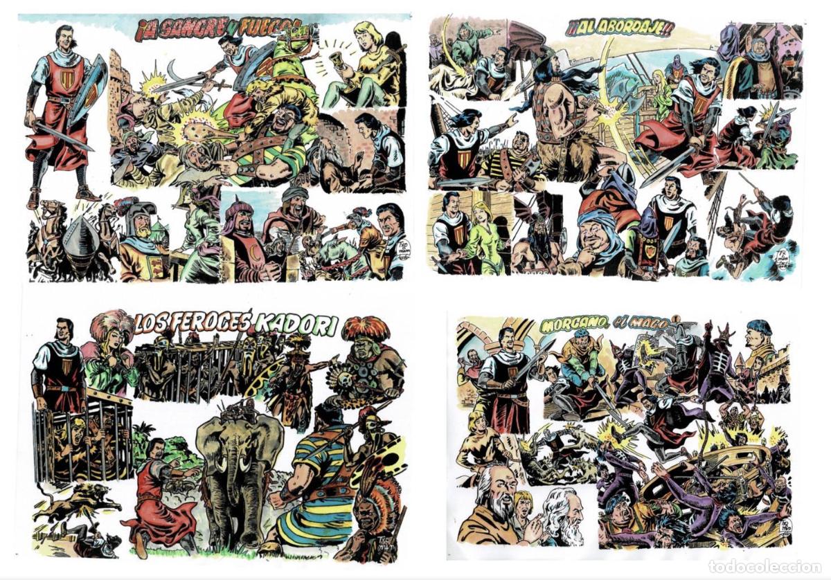 C&oacute;mics: Poster DIN 4 numero 1381: El Capitan Trueno: montaje 4 aventuras - NULL