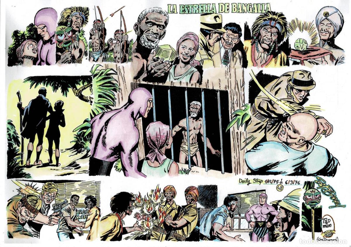 C&oacute;mics: Poster DIN 4 numero 1355 The Phantom: serie El Hombre Enmascarado: La estrella de Bangalla - NULL