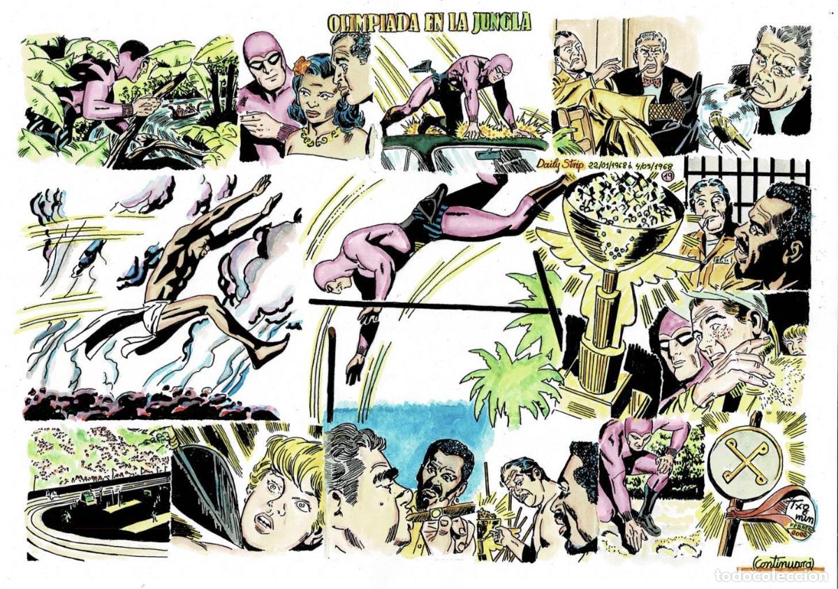 C&oacute;mics: Poster DIN 4 numero 1395: The Phantom: serie El Hombre Enmascarado: Olimpiada en la jungla - NULL