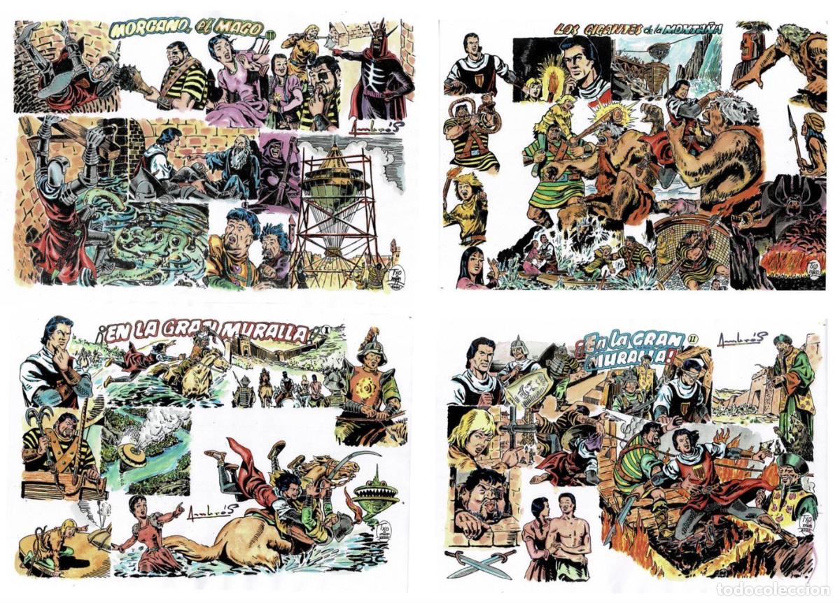 C&oacute;mics: Poster DIN 4 numero 1382: El Capitan Trueno: montaje 4 aventuras - NULL