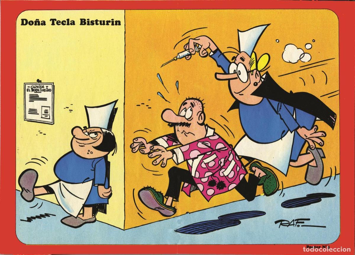 Comics: Poster DIN 4 numero 0059: Dona Tecla Bisturi (Raf), serie Bruguera - NULL