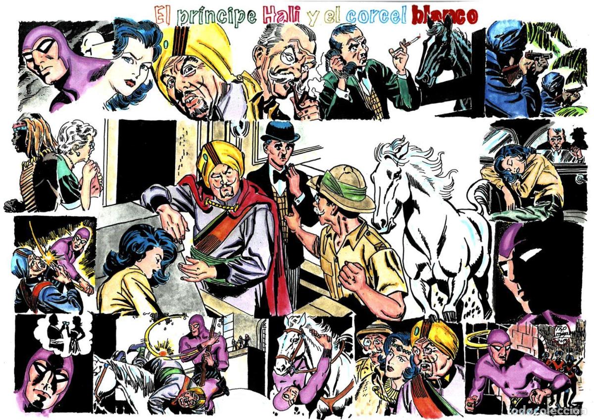 Comics: Poster DIN 4 numero 0081 serie El Hombre Enmascarado (The Phantom) modelo 07: El principe Hali y el