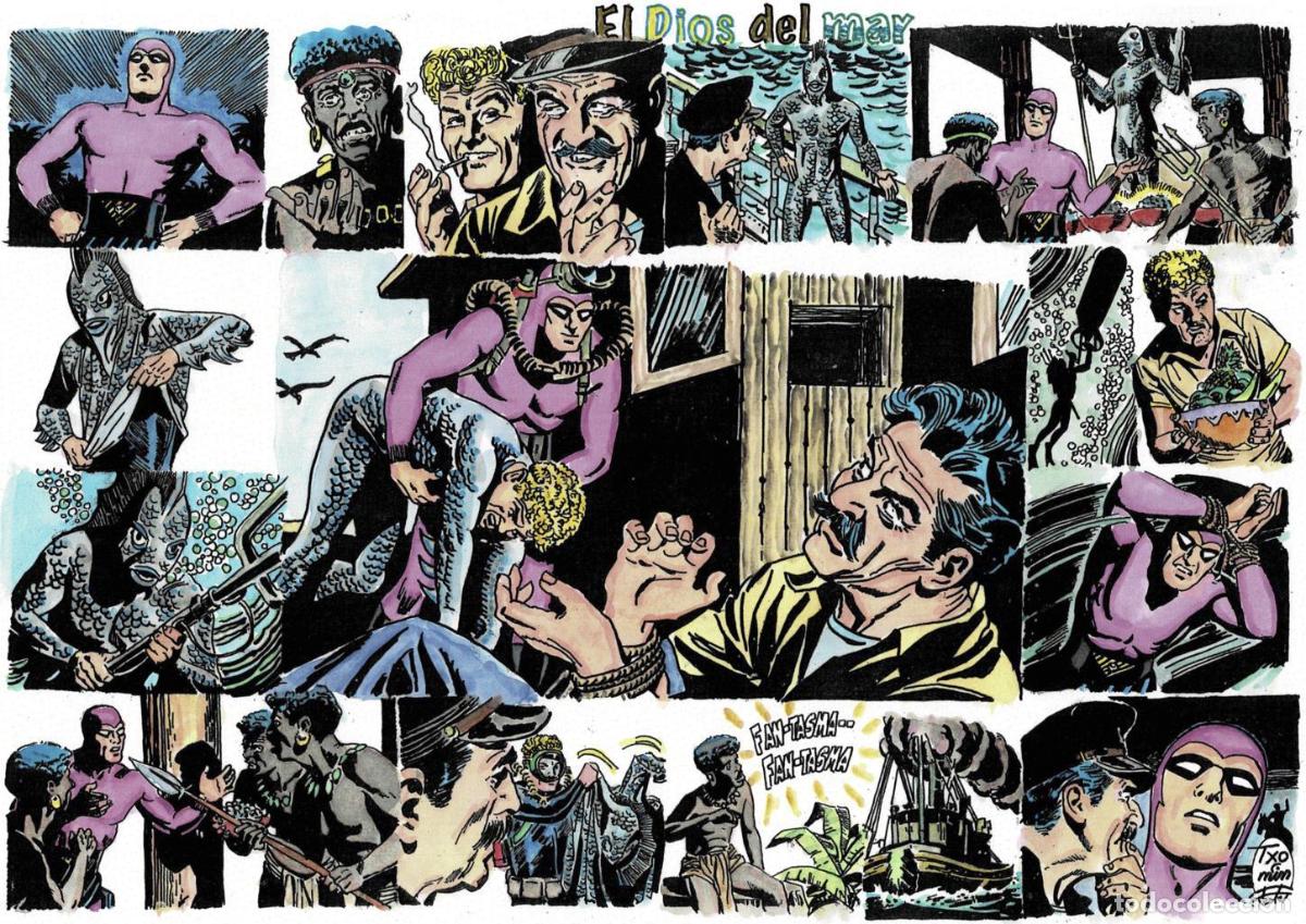 Comics: Poster DIN 4 numero 0093 serie El Hombre Enmascarado (The Phantom) modelo 18: El dios del mar - NULL